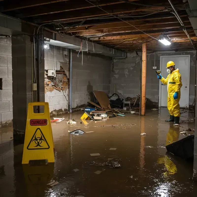 Flooded Basement Electrical Hazard in Oak Valley, NJ Property